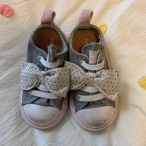Converse sneakers with bow, toddler girl 6 - Picture 3 of 5